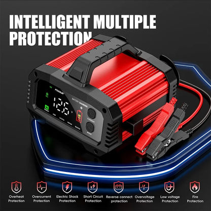 25A/15A Smart 12V-24V Car Battery Charger & Booster by HitMyNeed