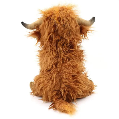 25cm Highland Cow Plush Toy Soft Stuffed Doll by HitMyNeed