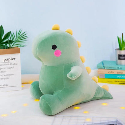 25cm Soft Dinosaur Plush Toy Pillow for Kids green by HitMyNeed