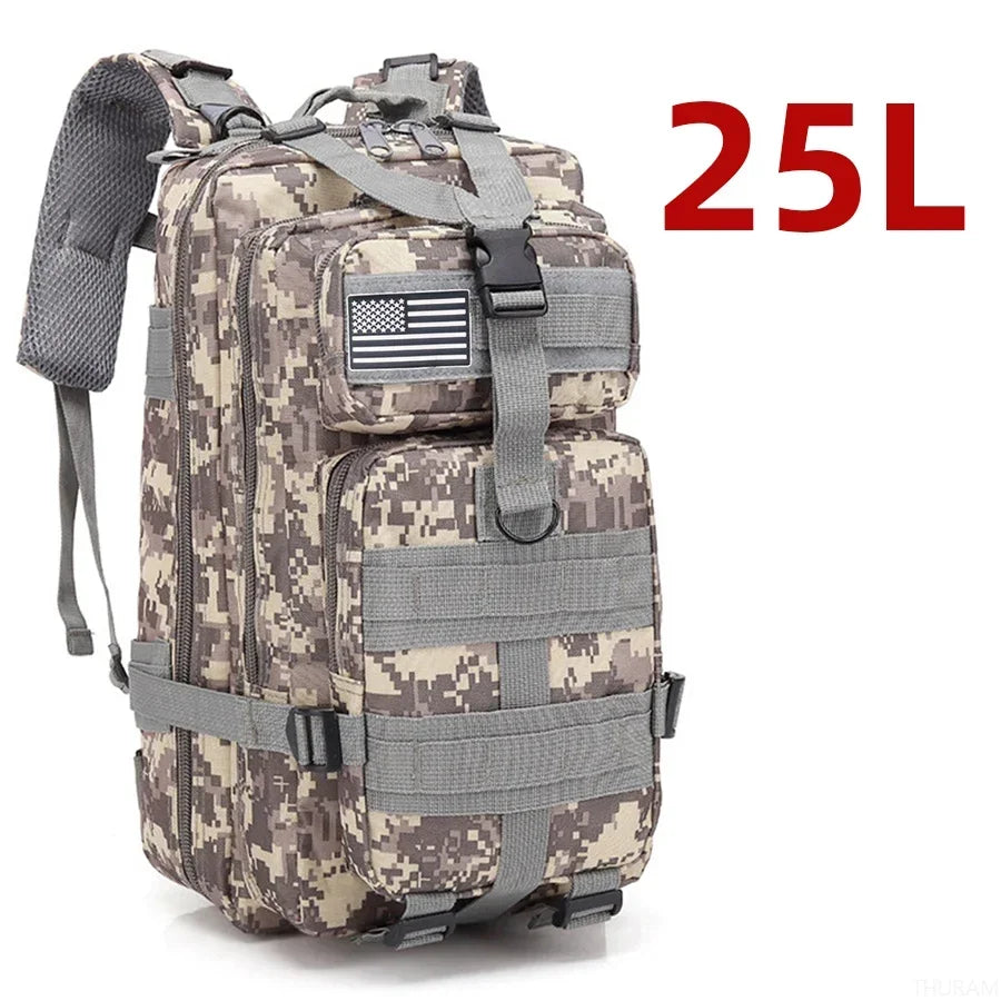 25L/50L 1000D Nylon Waterproof Tactical Outdoor Backpack 25l-acu by HitMyNeed