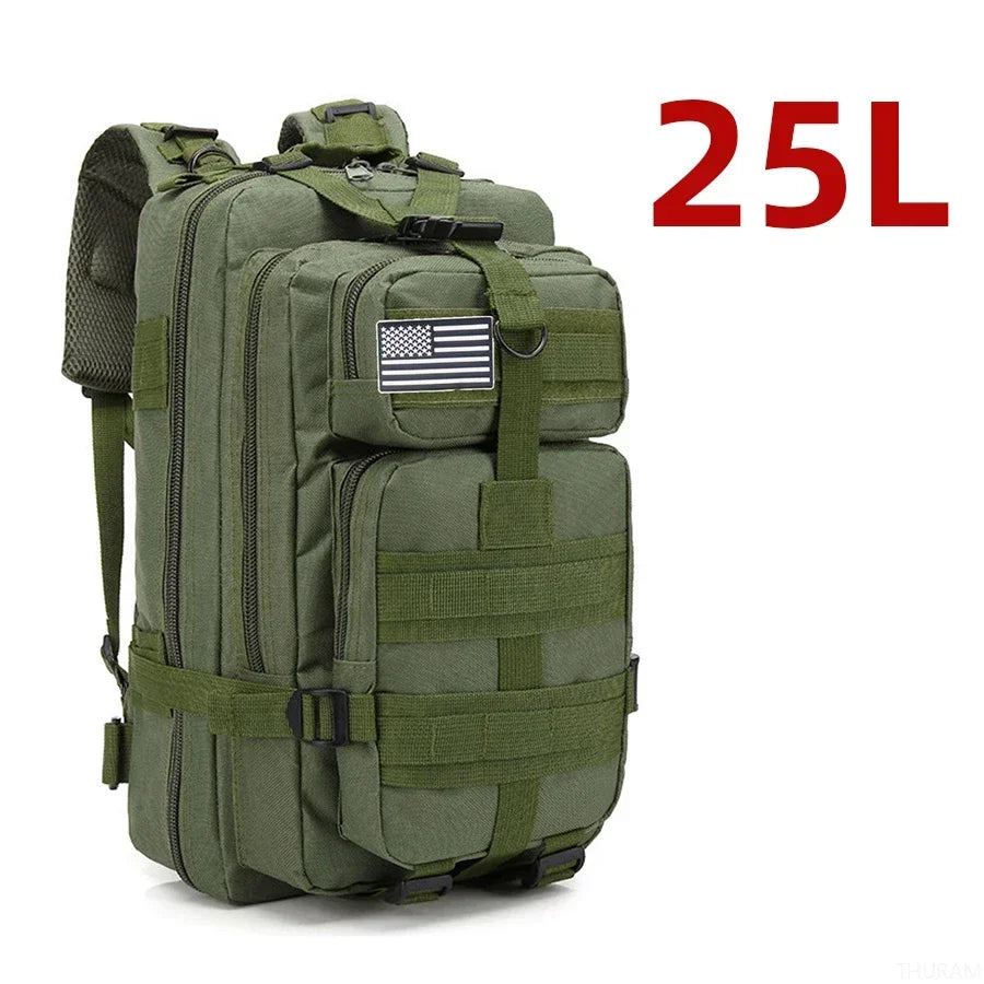 25L/50L 1000D Nylon Waterproof Tactical Outdoor Backpack 25l-green by HitMyNeed