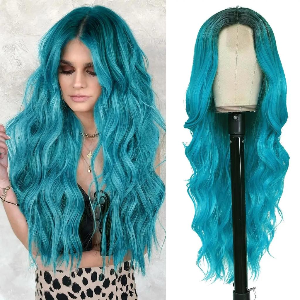 26 Inch Ombre Blonde Long Lace Wavy Wig for Women yxw-r4-20c by HitMyNeed