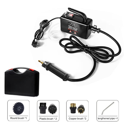 2600W High Temperature Steam Cleaner for Home & Auto hardcover-black by HitMyNeed