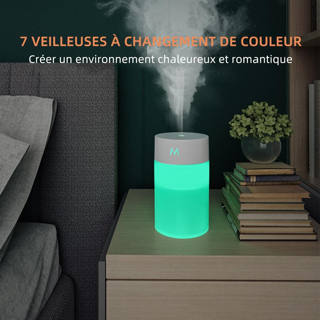 260ml Ultrasonic USB Humidifier & Aroma Diffuser by HitMyNeed