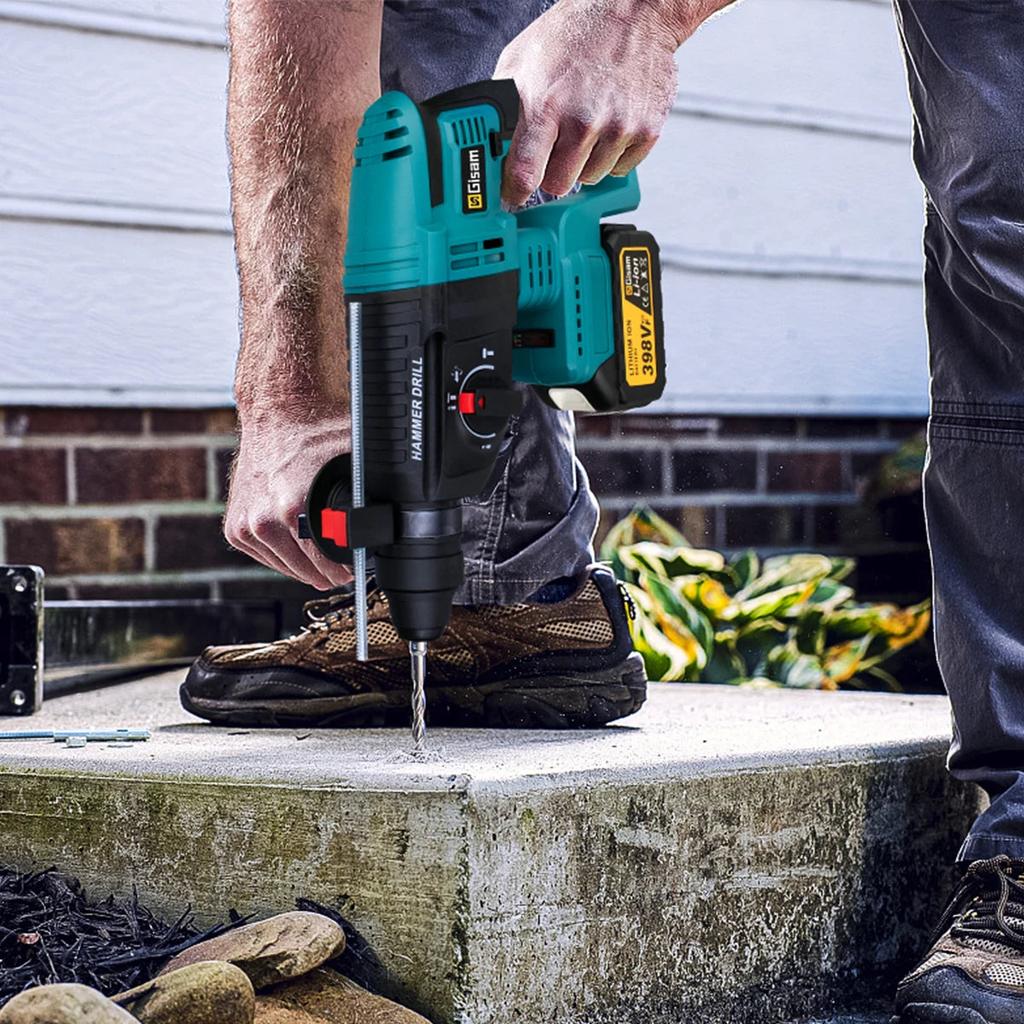 26mm Brushless Cordless Rotary Hammer for Makita 18V One Battery (1) by HitMyNeed