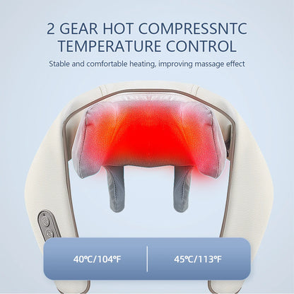 26W Brushless Wireless Neck and Shoulder Massager by HitMyNeed