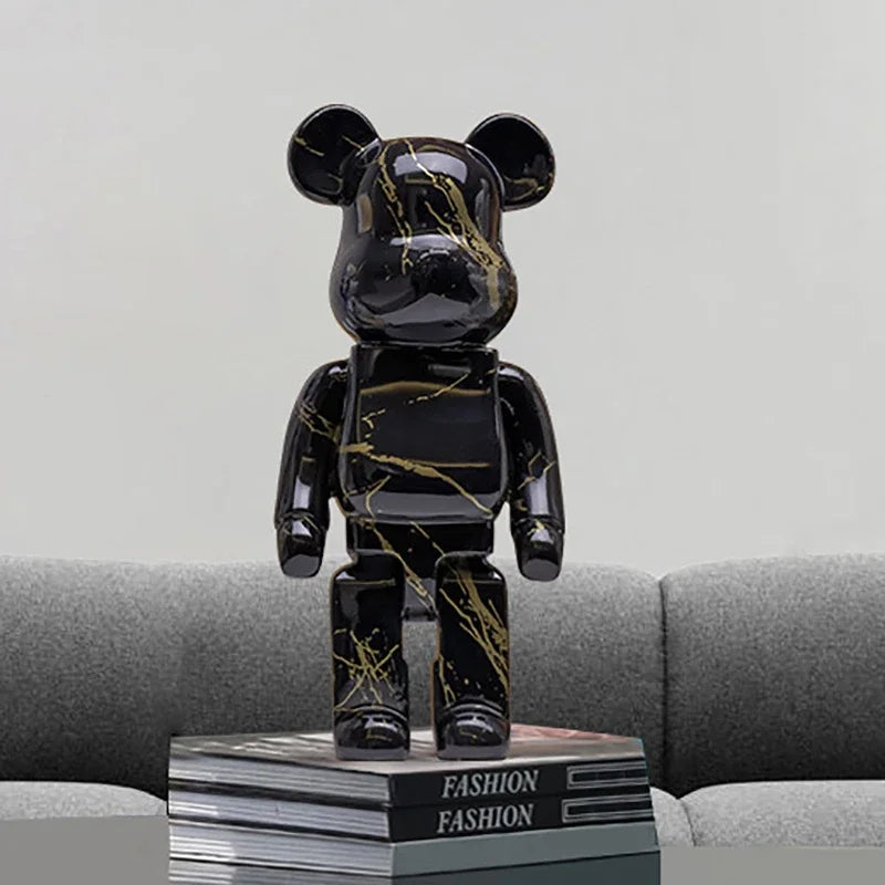 27cm Graffiti Bear Figurine Money Jar Decor d by HitMyNeed