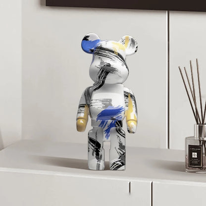 27cm Graffiti Bear Figurine Money Jar Decor f by HitMyNeed