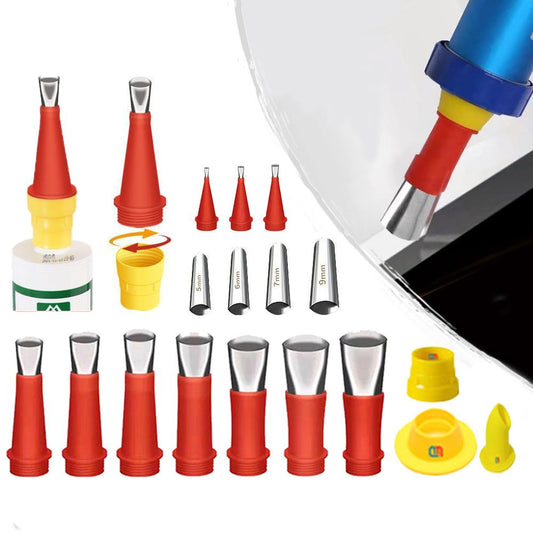 27pcs Stainless Steel Caulk Nozzle & Finishing Set by HitMyNeed