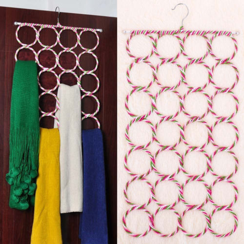 28-Hole Metal Scarf Holder and Closet Hanger by HitMyNeed