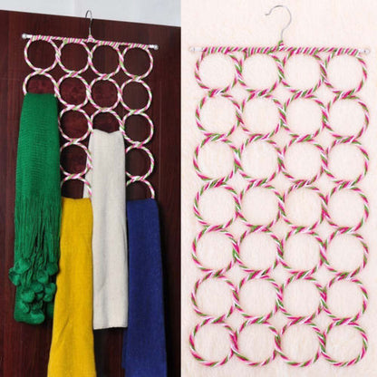28-Hole Metal Scarf Holder and Closet Hanger by HitMyNeed