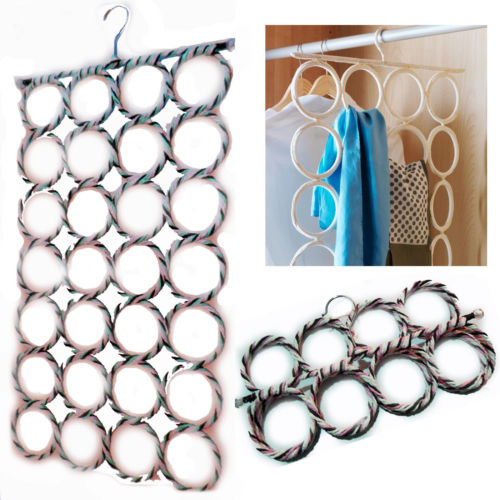 28-Hole Metal Scarf Holder and Closet Hanger by HitMyNeed