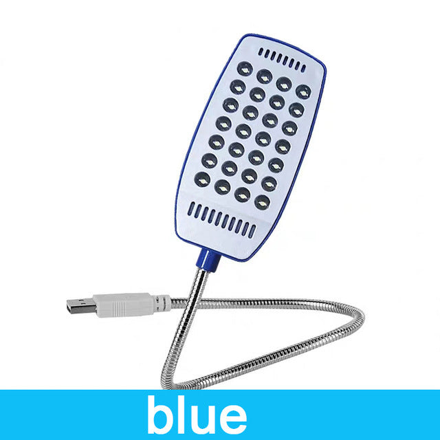 28 LED USB Book Light Flexible Reading Lamp blue by HitMyNeed