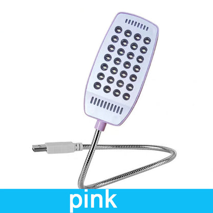 28 LED USB Book Light Flexible Reading Lamp pink by HitMyNeed