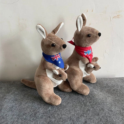 28cm Australian Kangaroo & Joey Plush Toy Gift by HitMyNeed