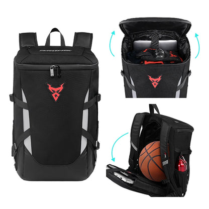 28L Waterproof Motorcycle Backpack with Helmet Holder by HitMyNeed