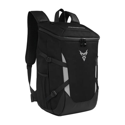 28L Waterproof Motorcycle Backpack with Helmet Holder gray by HitMyNeed
