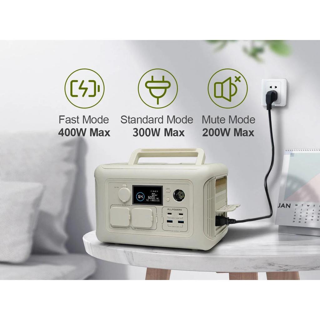 299Wh 600W LiFePO4 Portable Power Station by HitMyNeed