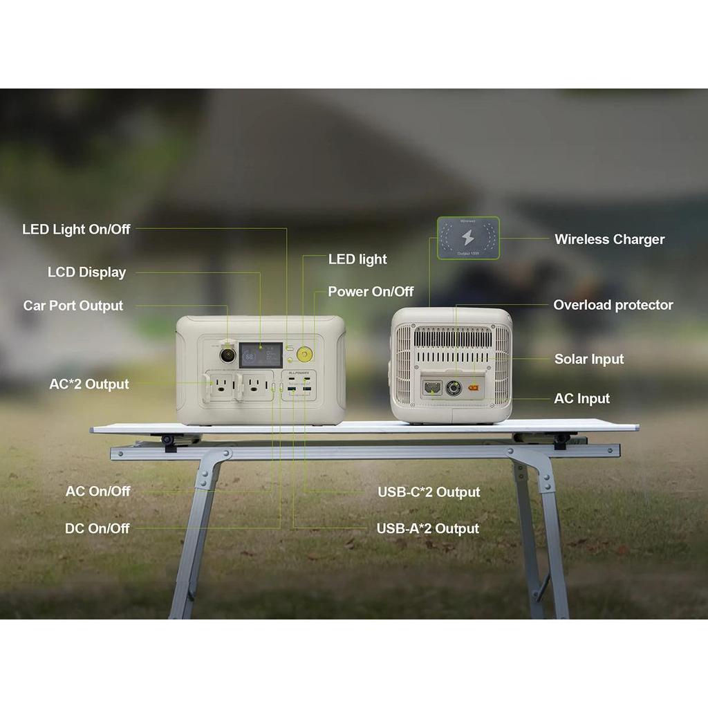 299Wh 600W LiFePO4 Portable Power Station by HitMyNeed