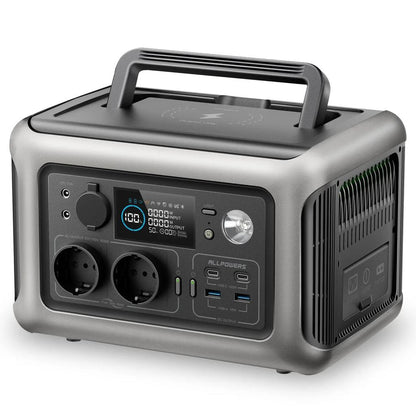 299Wh 600W LiFePO4 Portable Power Station black uk by HitMyNeed