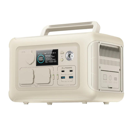 299Wh 600W LiFePO4 Portable Power Station white uk by HitMyNeed