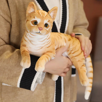 29cm Lifelike American Shorthair Siamese Cat Plush by HitMyNeed
