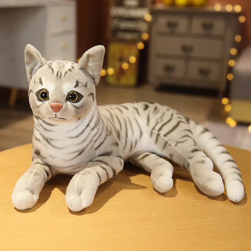 29cm Lifelike American Shorthair Siamese Cat Plush by HitMyNeed