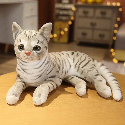 29cm Lifelike American Shorthair Siamese Cat Plush by HitMyNeed