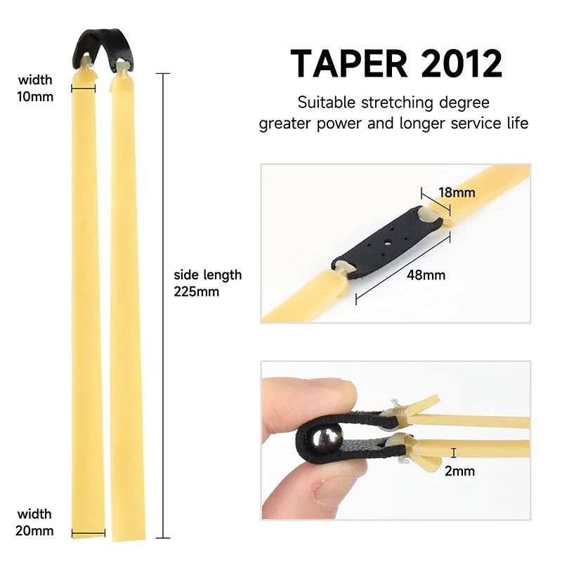 2.0mm High Elastic Slingshot Latex Bands 2/4/6pcs by HitMyNeed