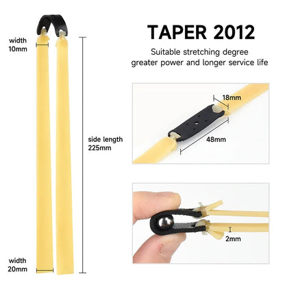2.0mm High Elastic Slingshot Latex Bands 2/4/6pcs by HitMyNeed