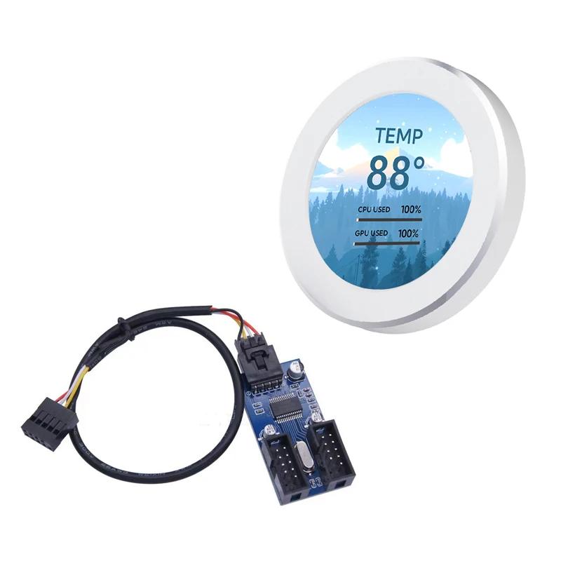 2.1" Round IPS USB PC Hardware Monitoring Display by HitMyNeed