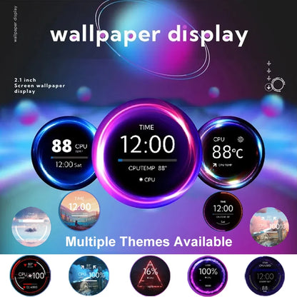 2.1" Round IPS USB PC Hardware Monitoring Display by HitMyNeed