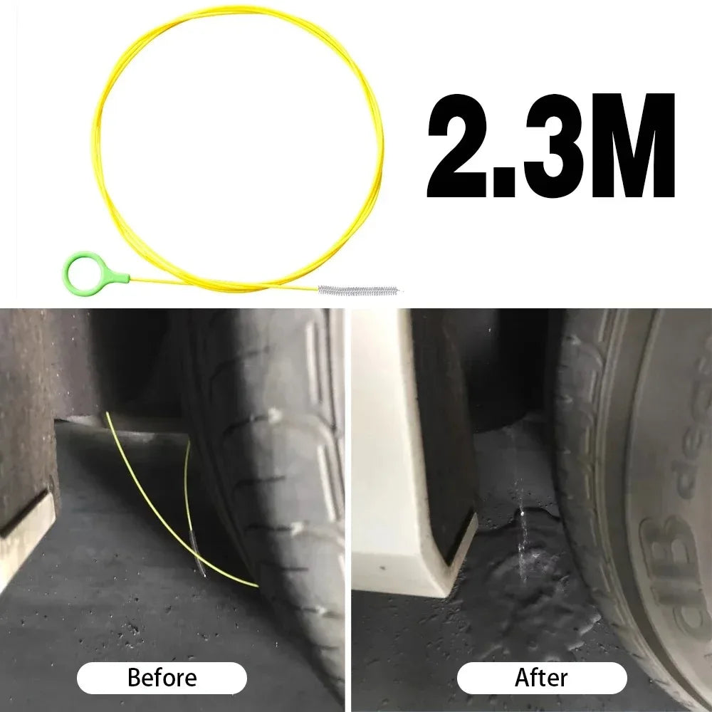 2.3m Car Sunroof & Drain Pipe Unclogger Brush by HitMyNeed