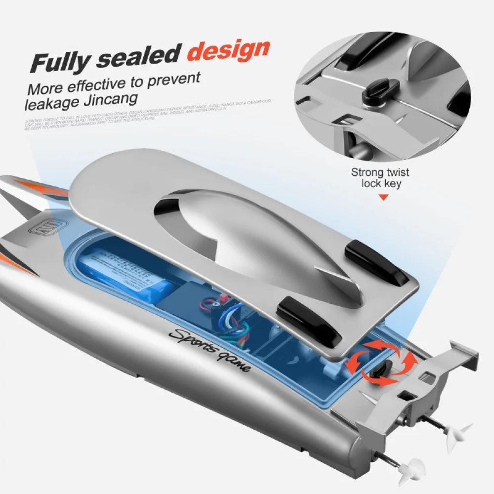 2.4G High-Speed RC Racing Boat with Dual Motors by HitMyNeed