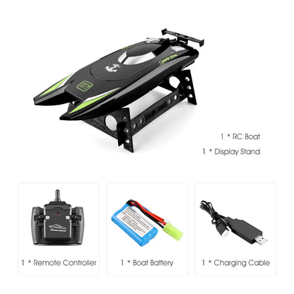 2.4G High-Speed RC Racing Boat with Dual Motors black by HitMyNeed