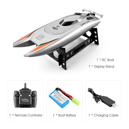 2.4G High-Speed RC Racing Boat with Dual Motors white by HitMyNeed
