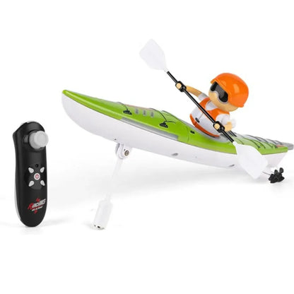 2.4G RC Boat with LED Lights & Dual Speed Modes green by HitMyNeed