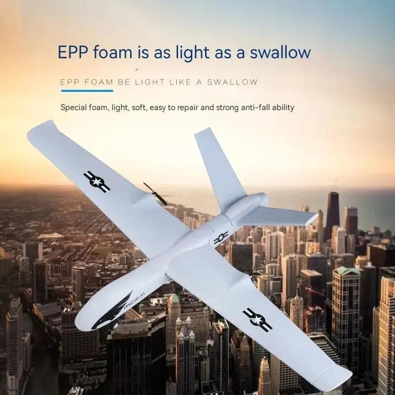 2.4G RC Foam Glider Plane with Lights 660mm Wingspan by HitMyNeed