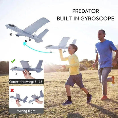 2.4G RC Foam Glider Plane with Lights 660mm Wingspan by HitMyNeed
