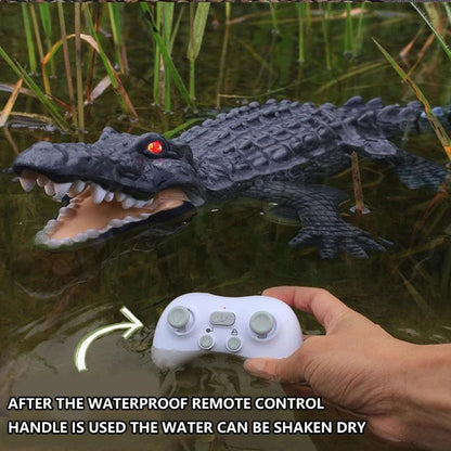 2.4G Remote Control Crocodile RC Boat for Pools by HitMyNeed