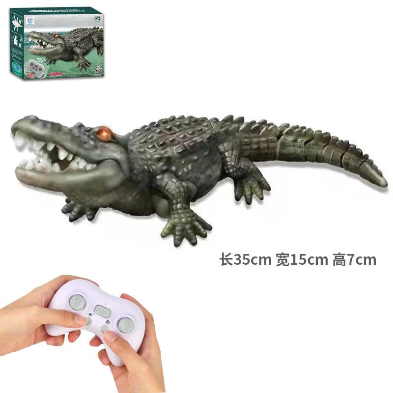 2.4G Remote Control Crocodile RC Boat for Pools rc-green-crocodile by HitMyNeed