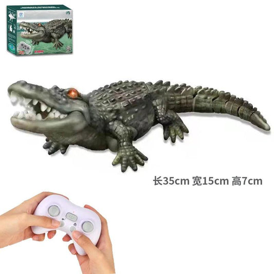 2.4G Remote Control Crocodile RC Boat for Pools rc-green-crocodile by HitMyNeed