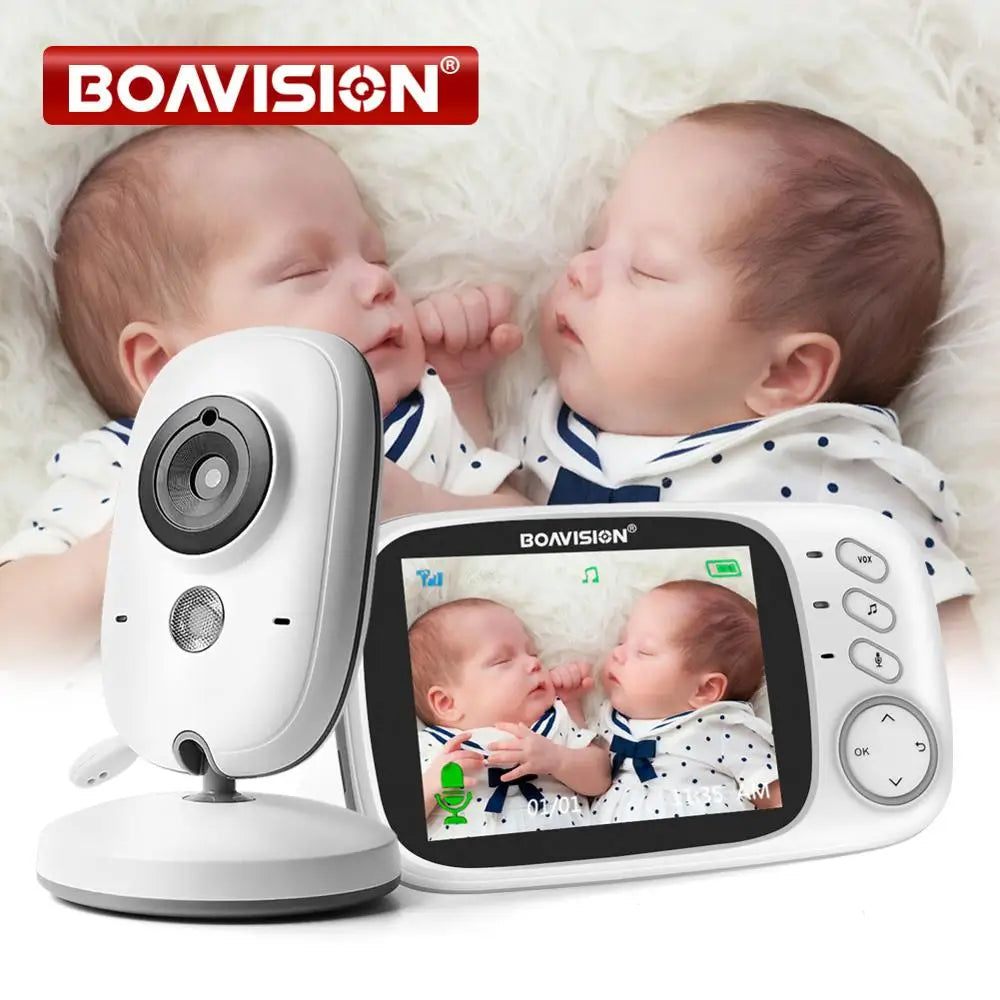 2.4G Video Baby Monitor with 3.2" Screen & Talkback by HitMyNeed