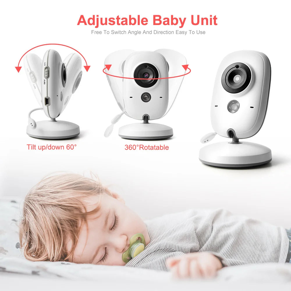 2.4G Video Baby Monitor with 3.2" Screen & Talkback by HitMyNeed