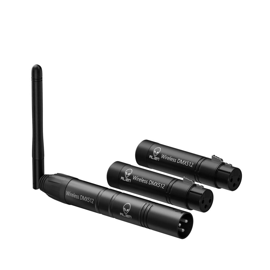 2.4G Wireless DMX512 XLR Transmitter & Receiver Set 1t2r us-plug by HitMyNeed