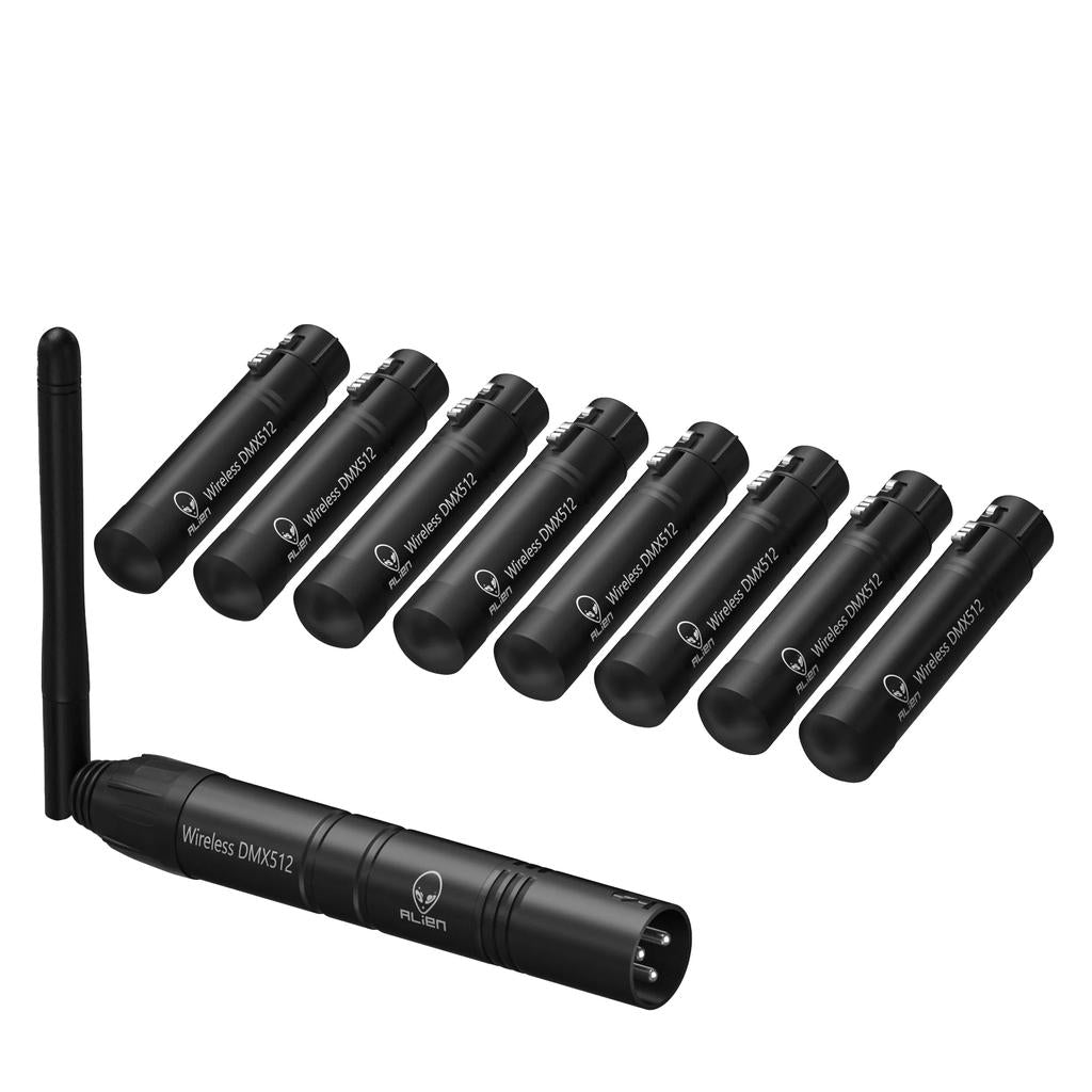 2.4G Wireless DMX512 XLR Transmitter & Receiver Set 1t8r us-plug by HitMyNeed