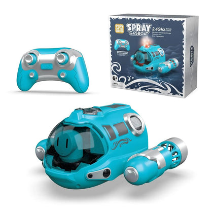 2.4GHz RC Spray Motorboat for Pool & Bath Play blue by HitMyNeed