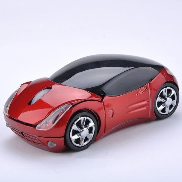 2.4GHz Wireless Car-Shaped Mouse with LED Indicator by HitMyNeed