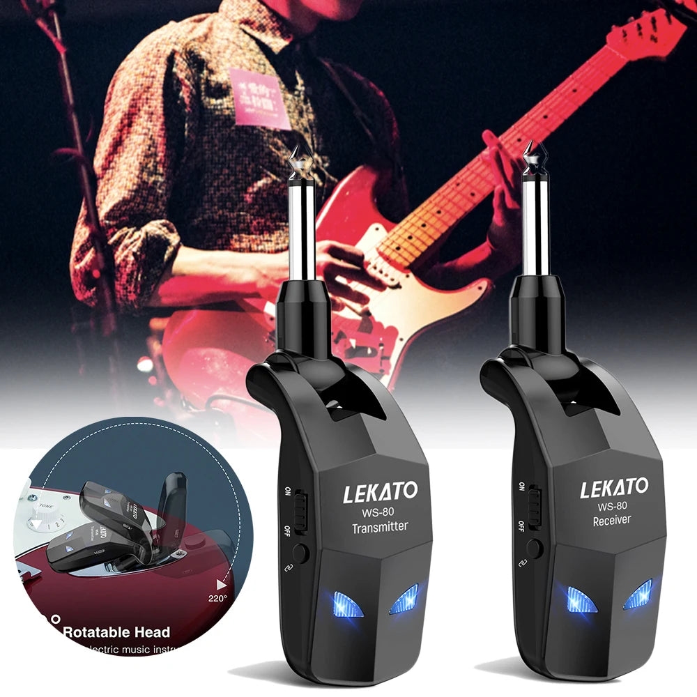 2.4GHz Wireless Guitar Transmitter and Receiver Set by HitMyNeed