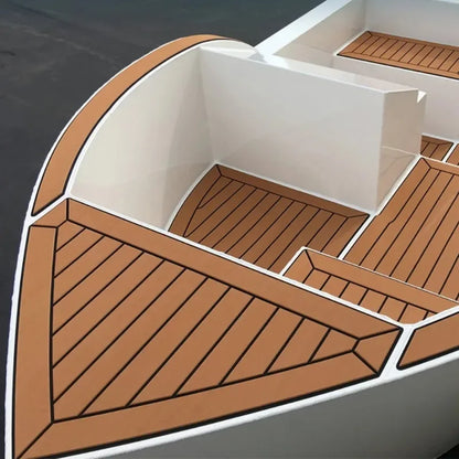 2.4m Self-Adhesive EVA Faux Teak Boat Decking Sheet by HitMyNeed